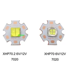Epi светодиодный s 7070 20 Вт 12 В 6 в светодиодный заменить Cree MKR XHP70 XHP50 светодиодный излучатель холодный белый 6500K чип светодиодного освещения с 20 мм медной печатной платой