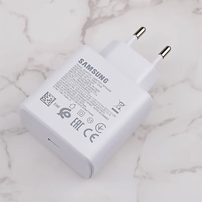 Original Samsung Fast Charger 45W Fast Type C Adapter Cable for Samsung GALAXY Note 10 20 S20 Plus S20 Ultra S21 A71 A80 A91 wallcharger Chargers