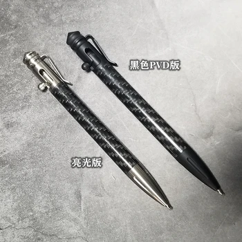 

EDC Outdoor Survival Carbon Fiber Stainless Steel Tactical Pen Tungsten Steel Head Self-defense Broken Window Pen Portable EDC