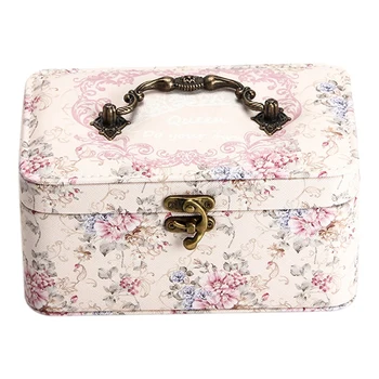 

Large Capacity Double-Layer Portable Jewelry Box Portable Jewelry Storage for Earrings Necklace Ring Bracelet Storage