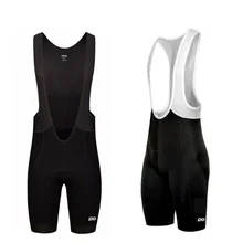 PO TEAM профессиональная гоночная велотренажера шорты Легкий нагрудник штаны 40D лайкра и высокой плотности Pad для длительной езды