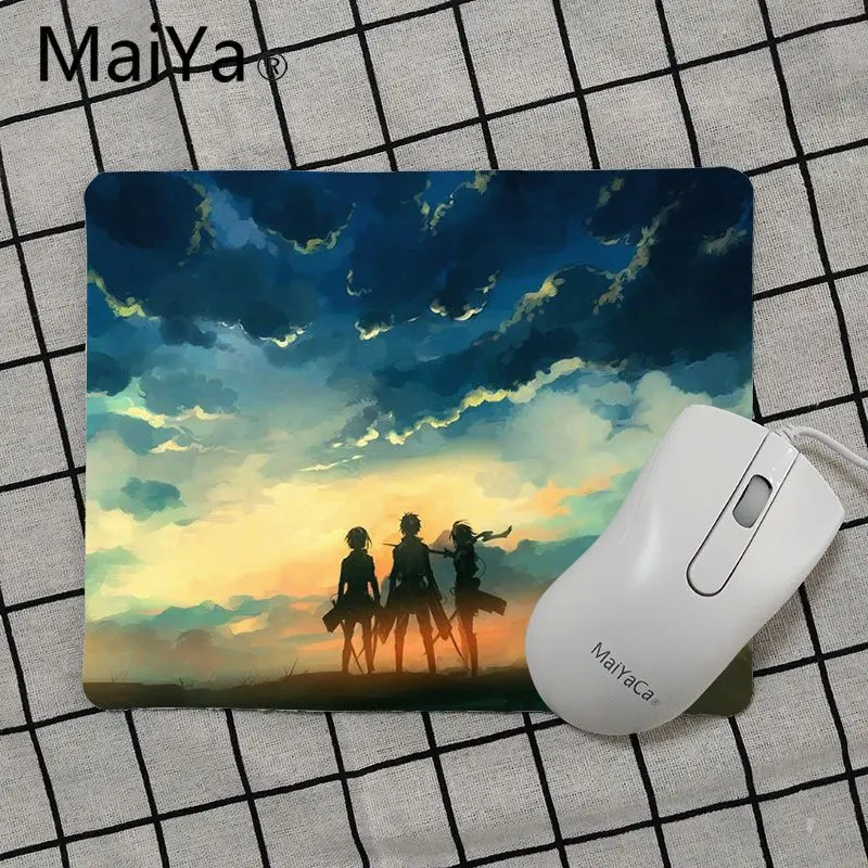 Maiya высокое качество Attack On Titan уникальная настольная панель коврик для игровой мыши Лидер продаж подставка под руку мышь
