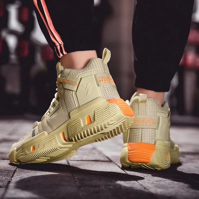 

New High Top Sneakers For Men Fashion Comfortable Men Casual Shoes Tenis Masculino Breathable Men Trainers Shoes Schoenen Heren