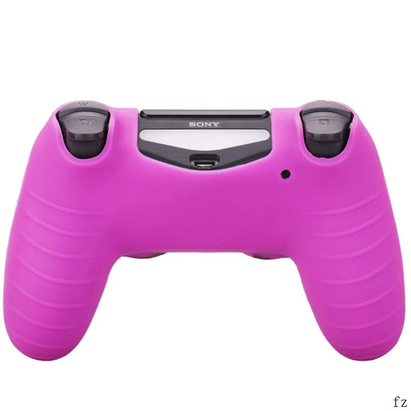 100 шт Противоскользящий чехол для sony playstation 4 силиконовый резиновый чехол для PS4 DS4 Pro тонкий контроллер мягкий чехол