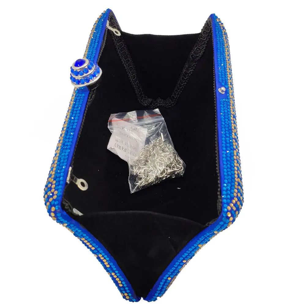 Boutique De FGG Модный Полосатый Для женщин вечерние сумочки клатчи со стразами жесткий