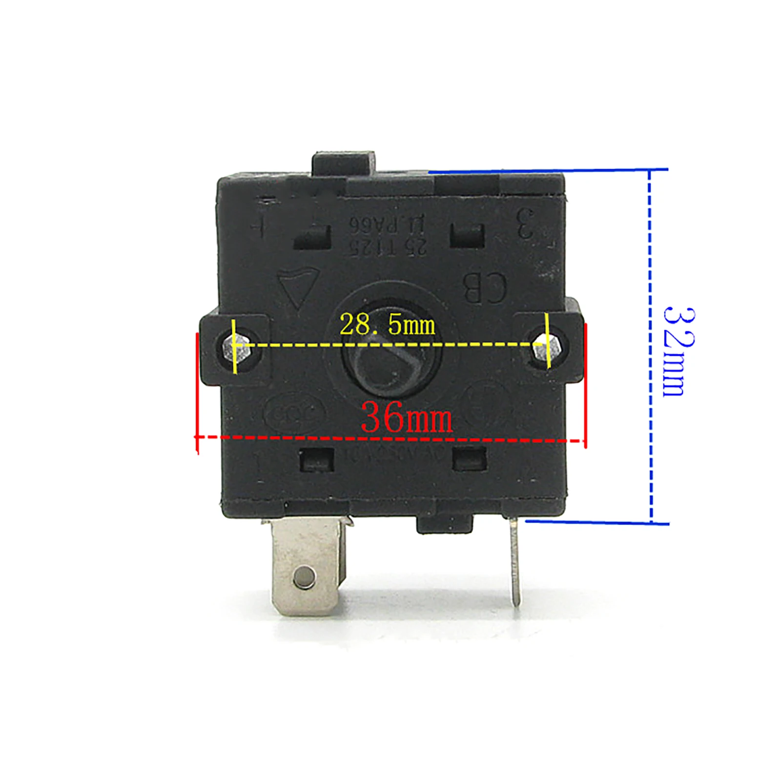 Heating Selection Switch Heating Rotary Selection Switch Circulating Gear 3Pin 5Pin 4Gear AC 250V 16A