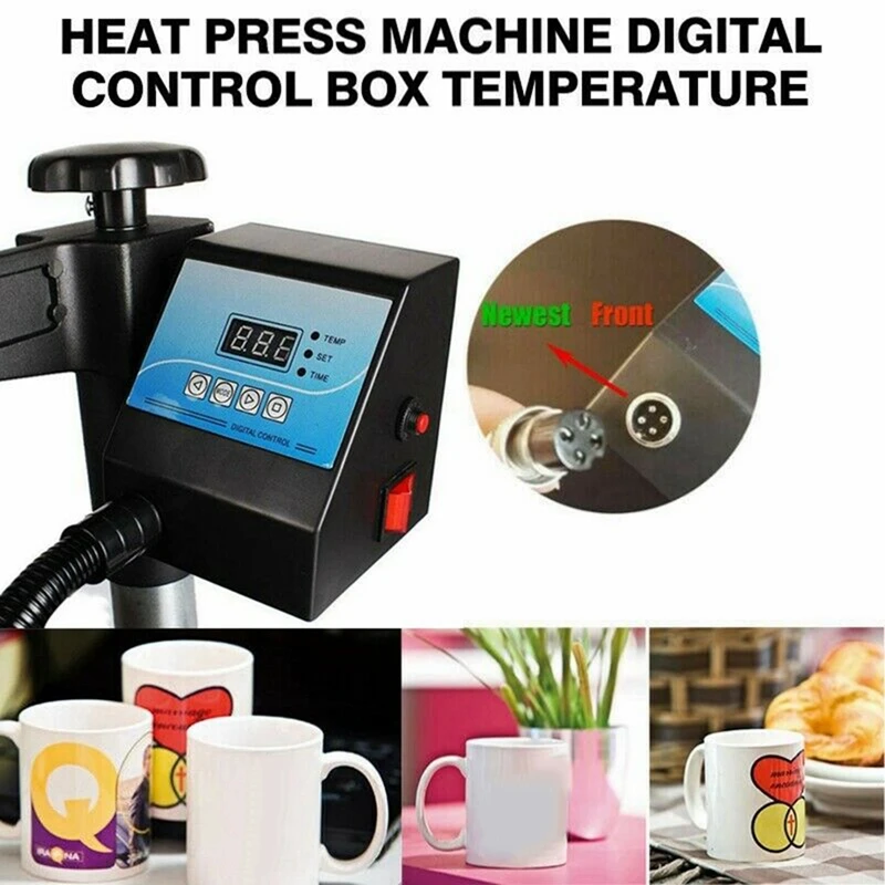 Digital Control Box Heat Press Digital Temperature Controller for Mug//Plate//Ston