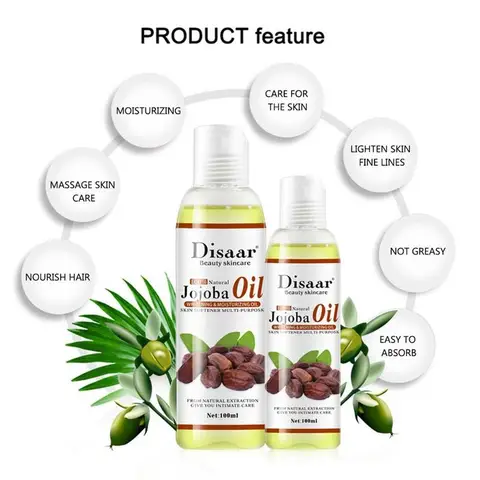 Disaar Relaxing Moisturizing Oil 100% Natural Organic Jojoba Oil Massage Best Skin Care control Hydration Massage Product