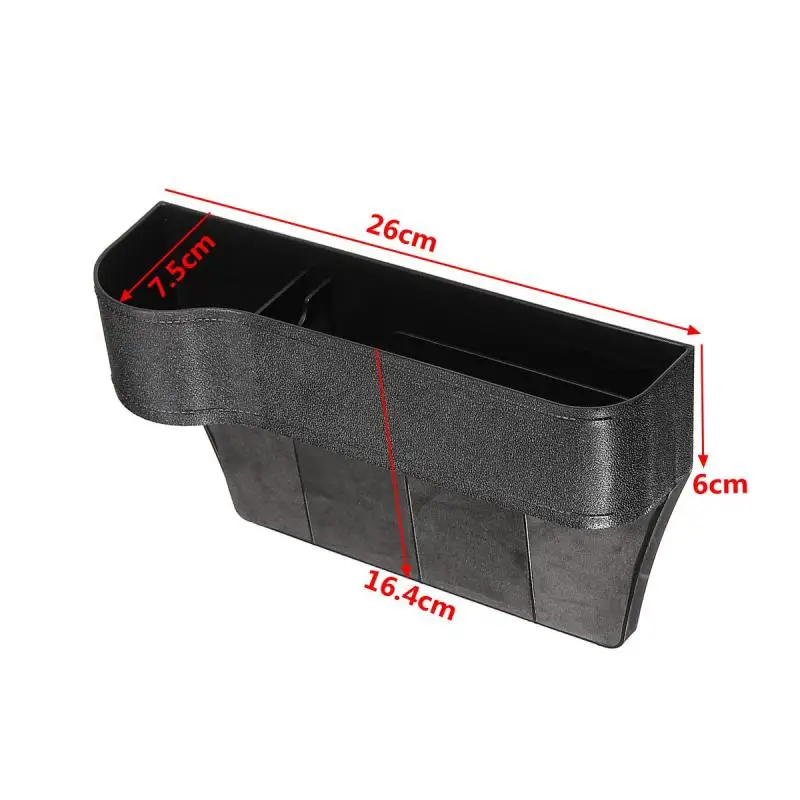 Car Driver Side ABS Plastic Seat Gap Storage Box Pocket Organizer Phone Holder Uiversal Size Seats Interior Accessories