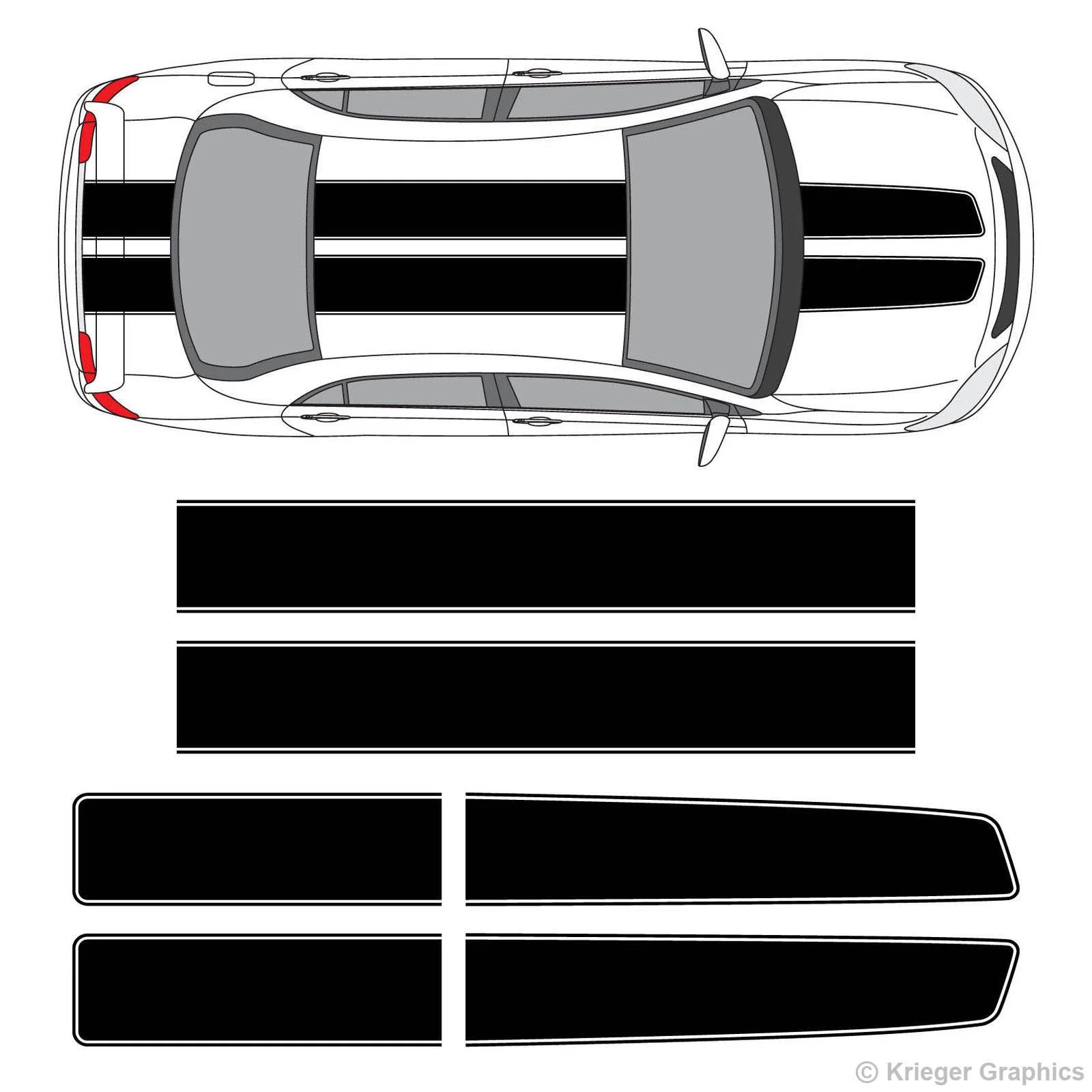 Для 1 компл. Corolla Camry Avalon EZ ралли гонки Полосы Виниловые наклейки с рисунком стайлинга автомобилей