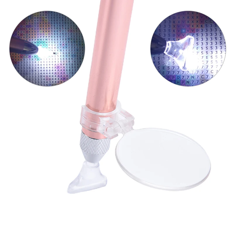 Diamond Painting Pen Tool Luminous Point Drill Magnifying Glass Lighting Sticker Drill