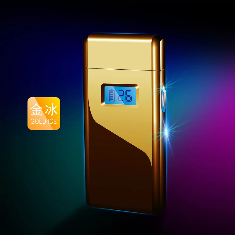LED Liquid Crystal Screen Shows The Number of Cigarette Lighting Times Electronic Charging Lighter Creative Cigarette Lighter