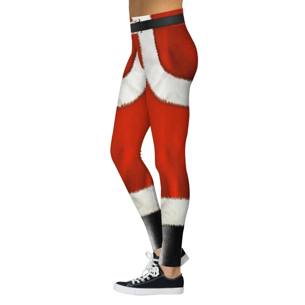 Рождественские спортивные штаны, женские леггинсы, кошмар до Рождества размера плюс, штаны с цифровой печатью, леггинсы для фитнеса, 18 цветов