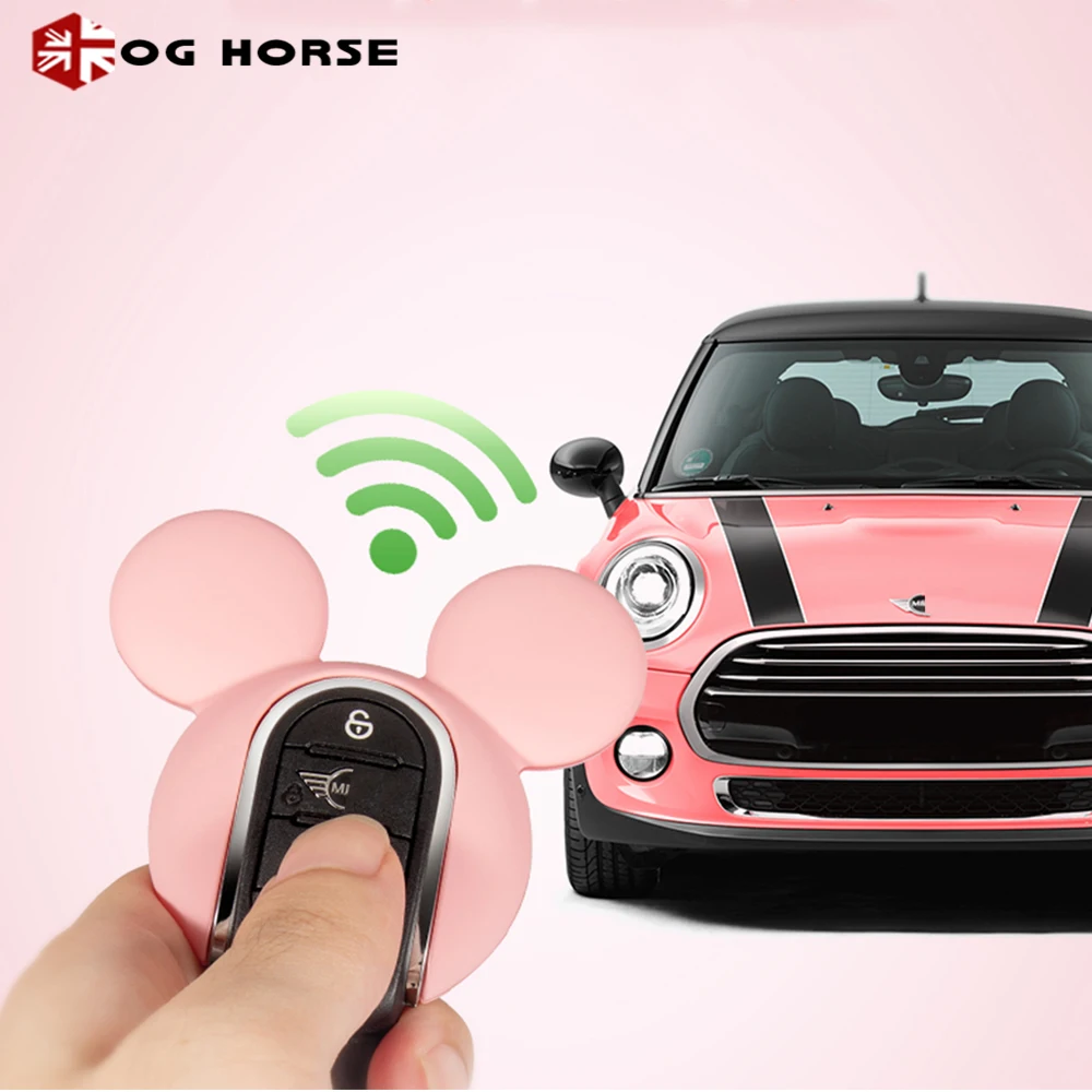 

Car Keychain Decoration Fashion Women Key Case Cover Hello Kitty Miky Styling Accessories For MINI Cooper S F54 F55 F56 F57 F60