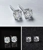 YANHUI Solitaire 1.0ct/2.0ct Lab Diamond Stud Earring Real 925 Sterling Silver Jewelry Engagement Wedding Earrings for Women men ► Photo 2/6