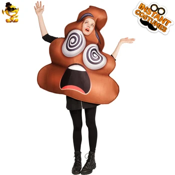 

QLQ Unique and Interesting Dizzy Poop Costume Unisex Dizzy Poop Cosplay Jumpsuit Carnival Party Stage Performance Props Costume