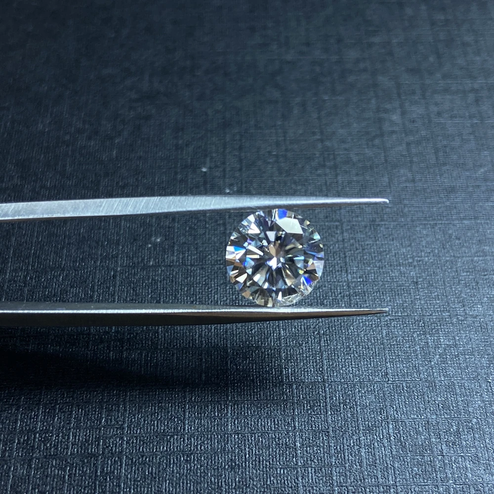 GRA 7.5mm 1.5Carat  Perfect White D VVS  Synthetic Moissanite Round Brilliant Cut Diamond Pendant Jewelry Gemstone