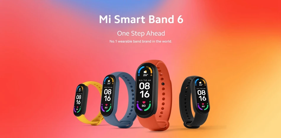 Original Xiaomi Mi Band 6 Smart Bracelet Watch Mi Smart Band 6 Sports Fitness Tracker AMOLED Screen Blood Oxygen Monitor Mi6