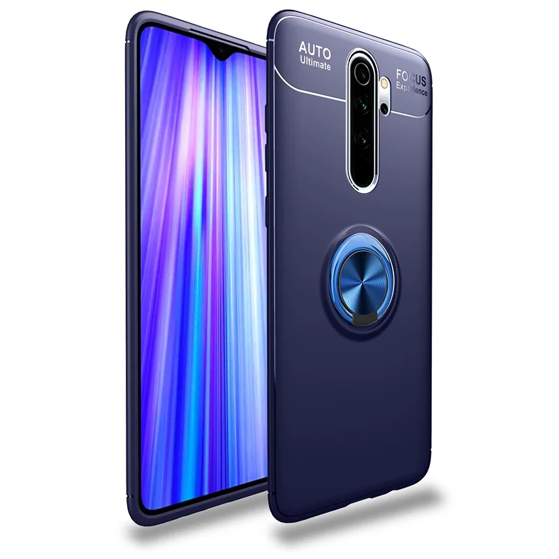 Роскошный мягкий автомобильный чехол-кольцо для Xiaomi Redmi Note 8 Pro, противоударный чехол для Xiaomi Redmi Note 8 Pro, силиконовый бампер из ТПУ