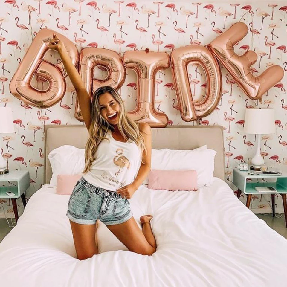 Palloncini Di Decorazione Addio Al Nubilato in Oro Rosa, 1Pcs