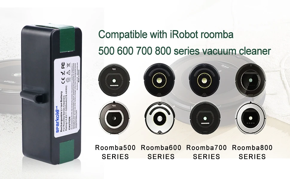 5.3Ah 14,8 V ионно-литиевая Батарея для iRobot Roomba 500 600 700 800 серии 510 531 555 560 580 620 630 631 650 670 770 780 790 870 880