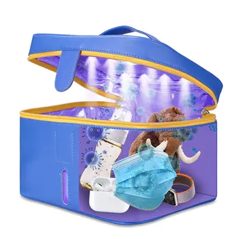 

UV Sterilizer Bag Portable UVC Sanitizer Box with USB Rechargeable LED UV light Disinfection Cleaning Tool for Cellphone/Baby