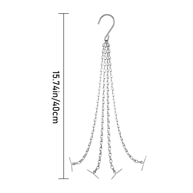 1 Db Virágcserép Lógó Kosárlánc Csere Növény Akasztó Vas Virág Edény Madár Etetők Más Díszek - Image 6