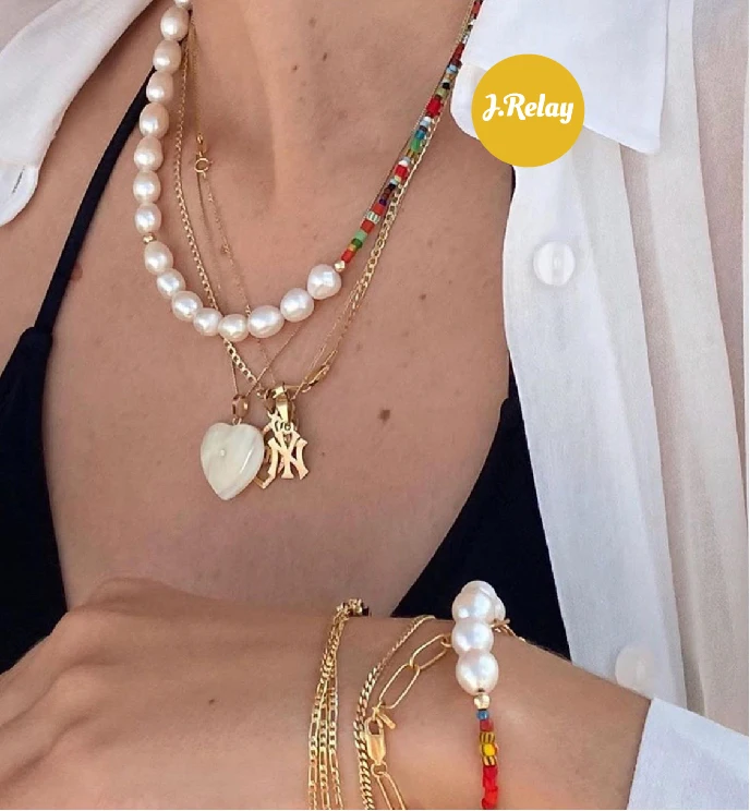 Женское платье в стиле бохо с натуральным барочным жемчугом Колье чокер бусинами