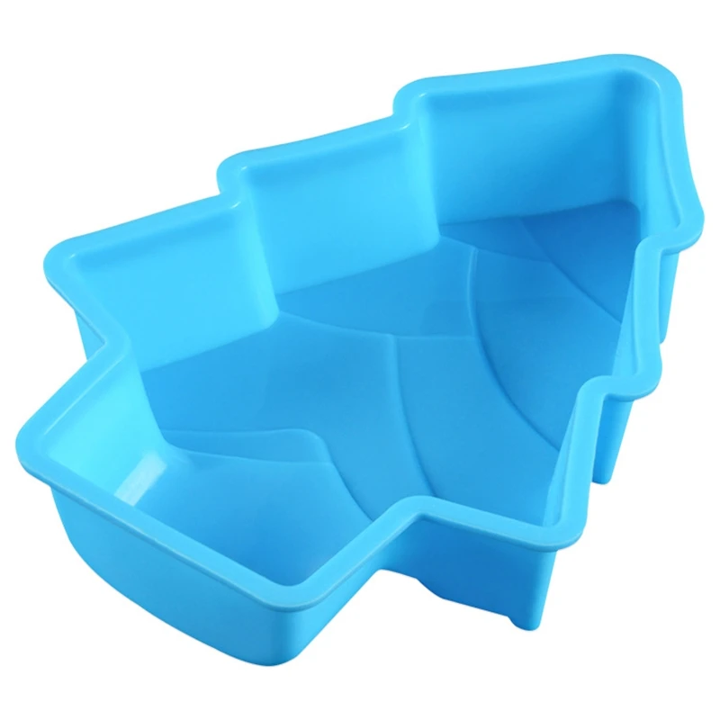 

Christmas Tree Cake Silicone Mold Cake Baking Pan Party Angel Food Tools For Pie Jelly Muffin Bread Non-Stick Bakeware Tools