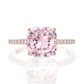 

OEVAS 100% 925 Sterling Silver Created Moissanite Sapphire Gemstone Wedding Engagement Rose Gold Ring Fine Jewelry Wholesale