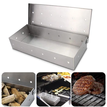 

BBQ Accessories Outdoor Products Stainless Steel Smoker Cold Smoke BOX Barbecue Stainless Steel Smoke Box Barbecue Grill Smoking