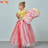 Circus Popcorn Girl Tutu Dress Carnival Birthday Party Wedding Flower Sequin Ball Gown Costume Kids Pop Corn Food Tulle Dress ► Photo 3/6