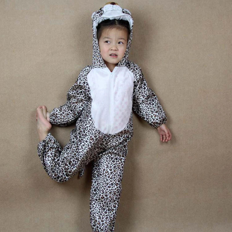 Umorden Cartoon Animal Leopard Costumes Performance Clothes Jumpsuits Children's Day Halloween Costume for Children Kids Umorden Cartoon Animal Leopard Costumes Performance Clothes Jumpsuits Children's Day Halloween Costume for Children Kids