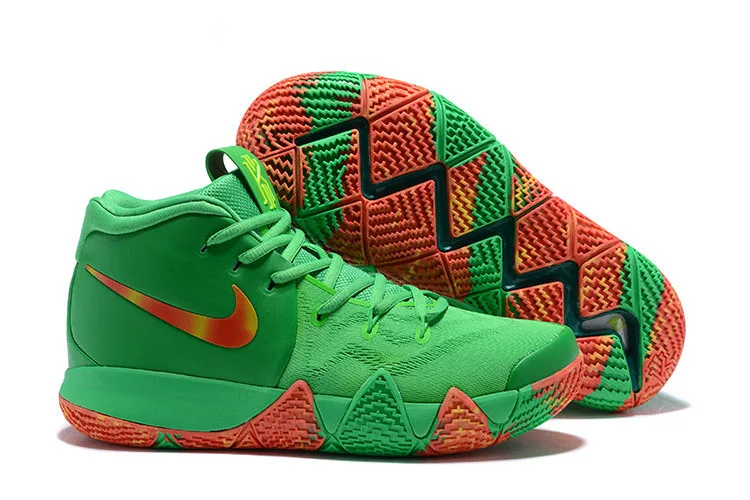 Новое поступление Kyrie 4 Irving 4th поколение конфетти мужские баскетбольные кроссовки, амортизация износостойкие обертки - Цвет: 7