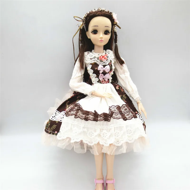 1 шт. одежда для кукольная одежда для 1/3 60 см BJD куклы игрушки для девочек Модное Длинное Платье Аксессуары куклы игрушки