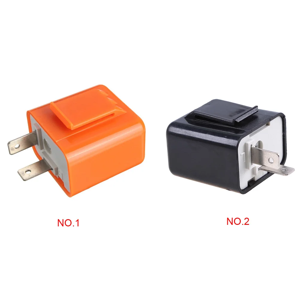 12V 2 Pin LED Flasher Frequency Relay Turn Signal Indicator Motorcycle Motorbike Fix Motorcycle Flasher Multiple Protection Safe