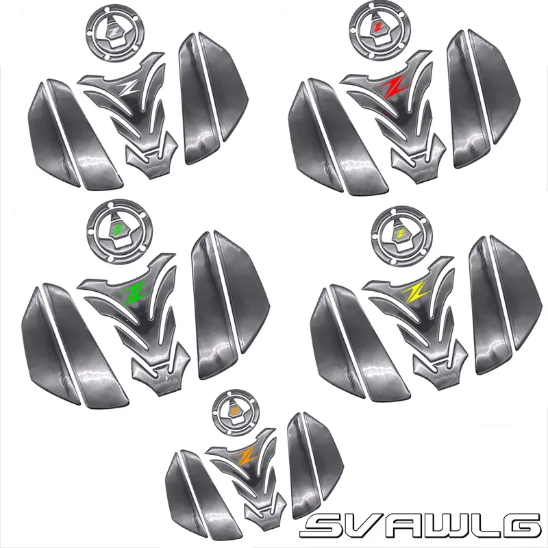 Z Логотип Мотоцикл 3D танк Pad Защитная Наклейка для Kawasaki z750 Z800 z900 Z1000