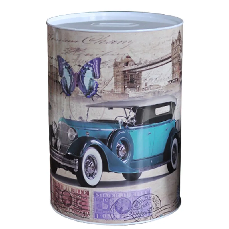 Большая Ретро копилка для монет Детская коробка денег безопасная старая