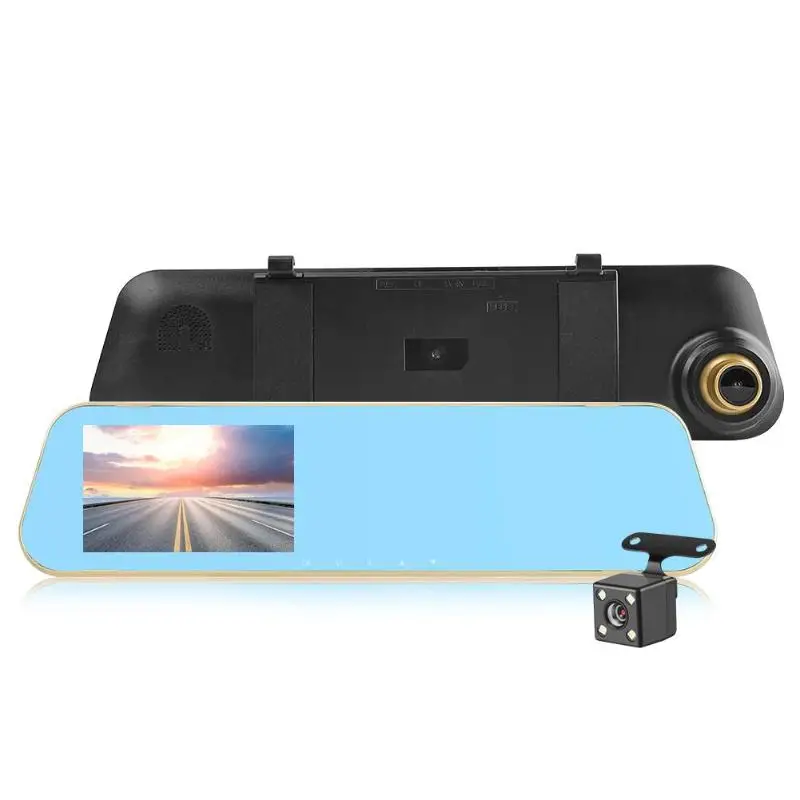 T103B HD 1080P Автомобильное зеркало заднего вида DVR камера 170 объектив видеорегистратор - Название цвета: with Camera