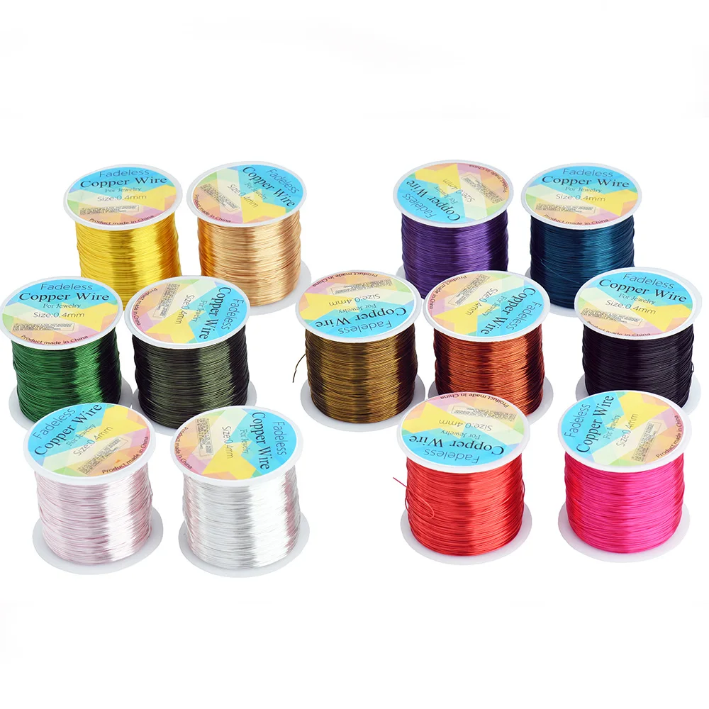 Tarnish-Resistant Copper Beading Wire for Jewelry Making and Crafting - Variety Pack