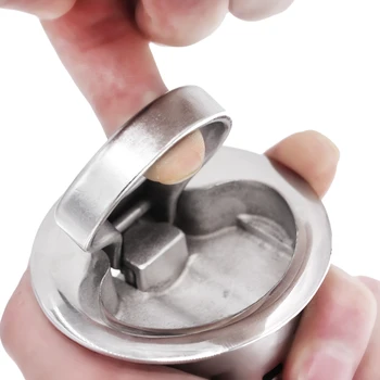 

Stainless Steel Round Lock Panel Desk For Marine Yacht Mini Round Pull Guard Latch Flush Boat Accessory