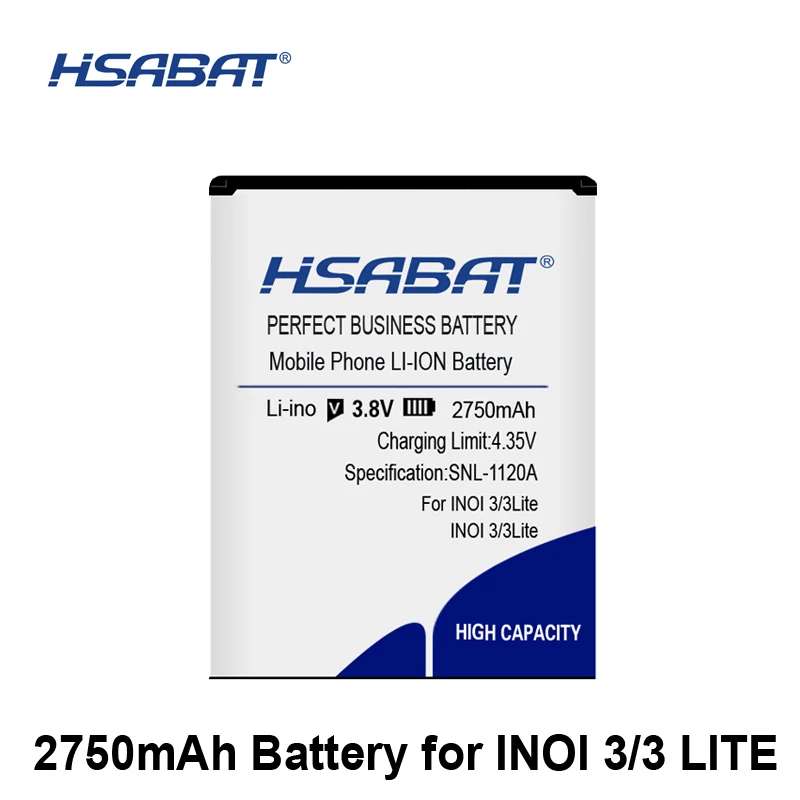 

HSABAT 2750mAh Battery for INOI 3 for INOI 3 Lite INOI3 lite Batteries