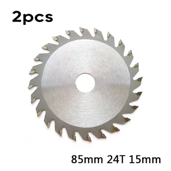 

2x 85mm 24T 15mm Bore Circular Saw Blade Disc For WORX WX423 Rockwell RK3440K High Hardness And Sturdy