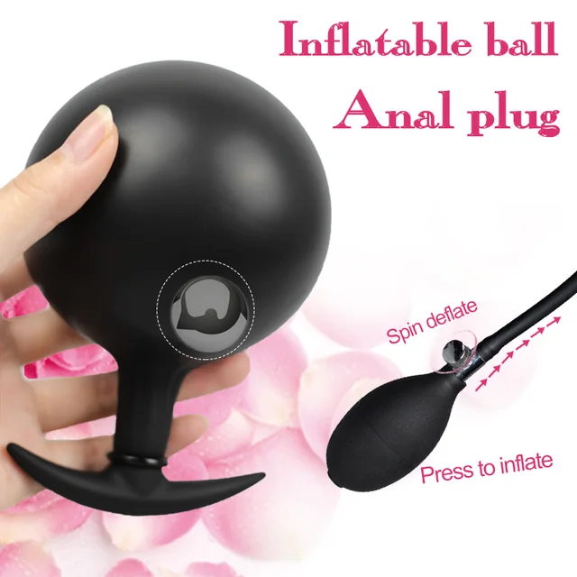 Aufblasbarer großer Anal Butt Plug Ball Anal Dildo Pumpe 2