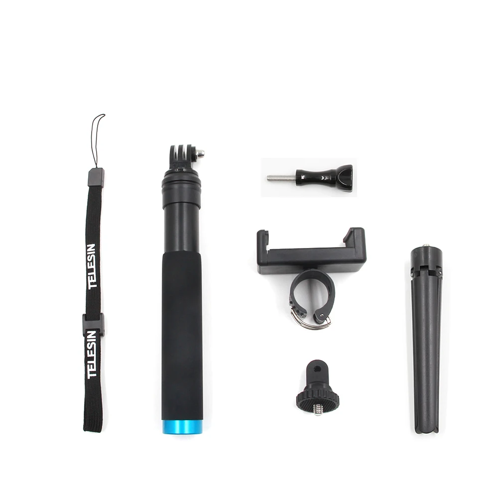 handheld telescópio pólo monopé tripé montagem para gopro xiaoyi dji osmo ação 2