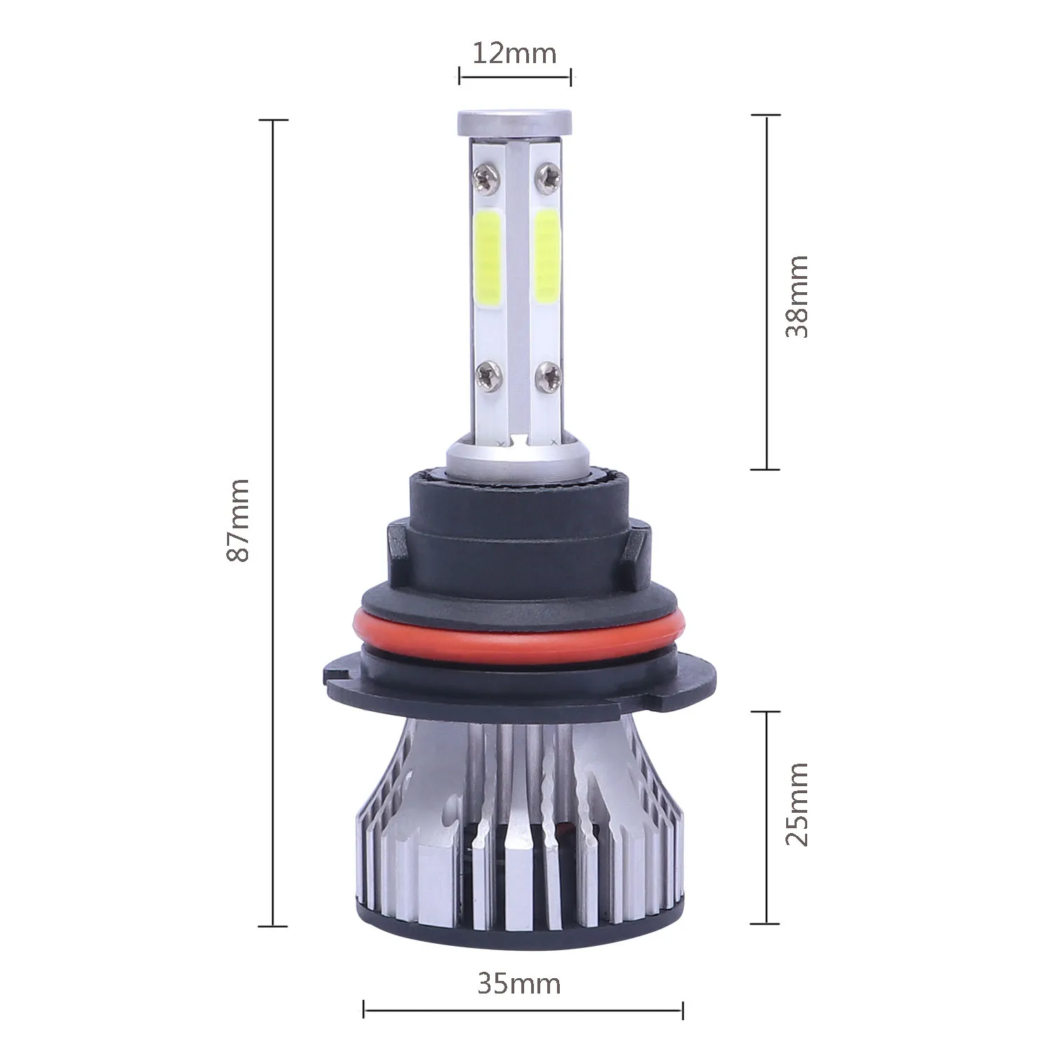 

-40degree Celsius ~ 80degree Celsius 2pcs X15-COB Car LED Headlight 9007 8000LM 6500K IP67 26W Lamps Beam Bulbs