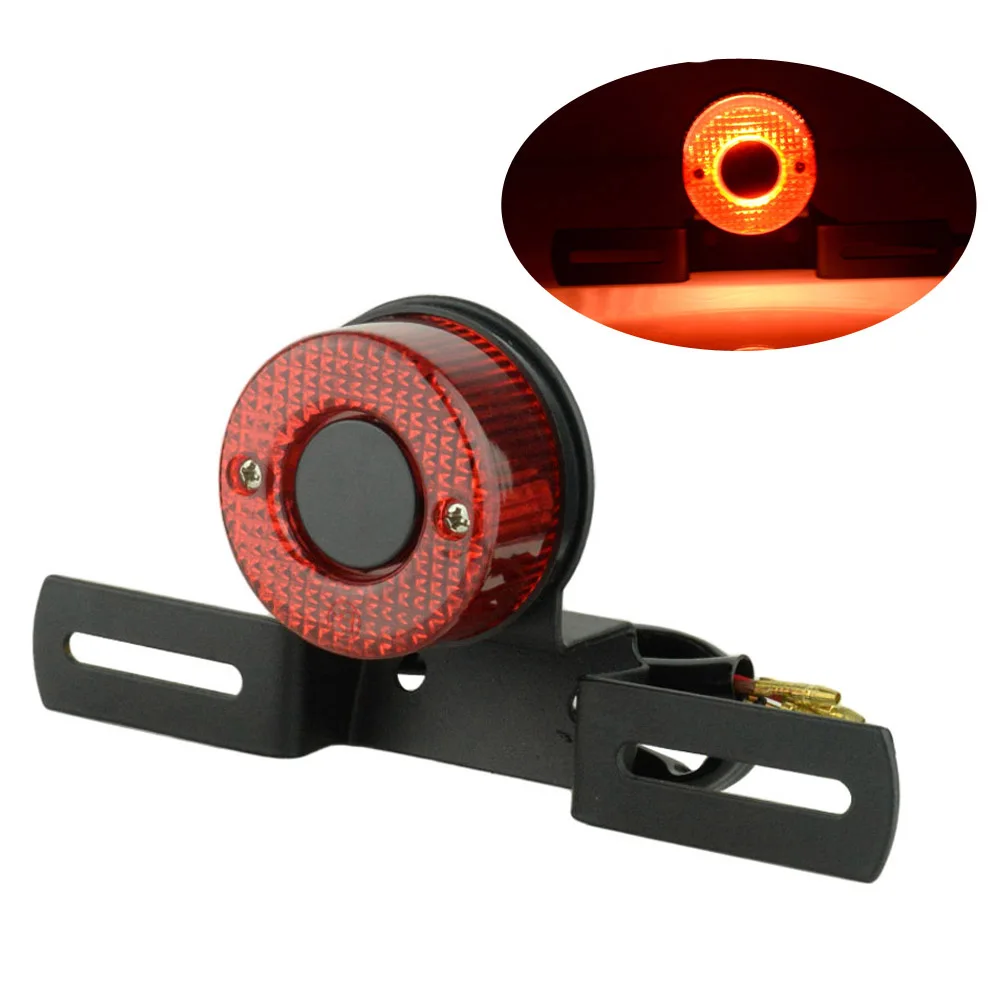 Motorcycle RED Brake Tail Rear Light Bulb for Harley Chopper Bobber Custom 12V Cafe Racer Motorbike Turn Signal Lights |