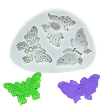 Модель «бабочка» силиконовая форма для выпечки торта Форма для шоколада Сделай Сам пресс-формы для выпечки