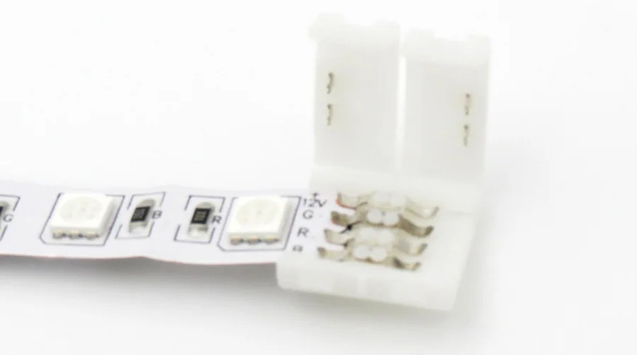 2835 5050 LED Strip Connectors 2pin 8mm  2pin 10mm  4pin 10mm Free Welding Connector 5pcslot for strip to strip connection (6)