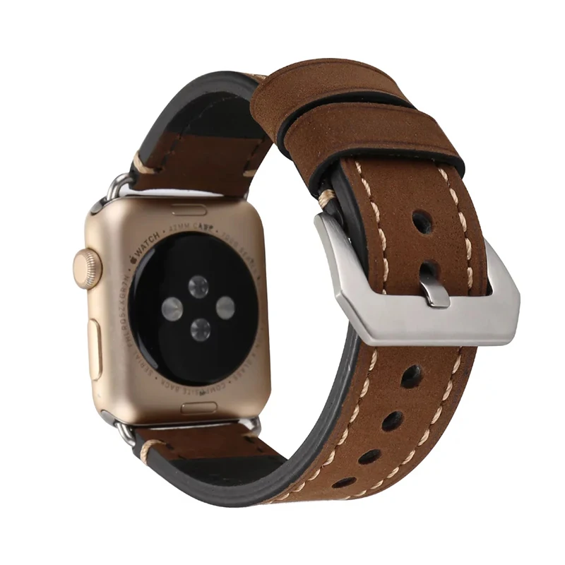 

Compatible for Apple Watch Series 5 4 3 2 1 Watchband iwatch Strap for 38mm 40mm 42mm 44mm Men's Wristwatch Strap Bracelet.